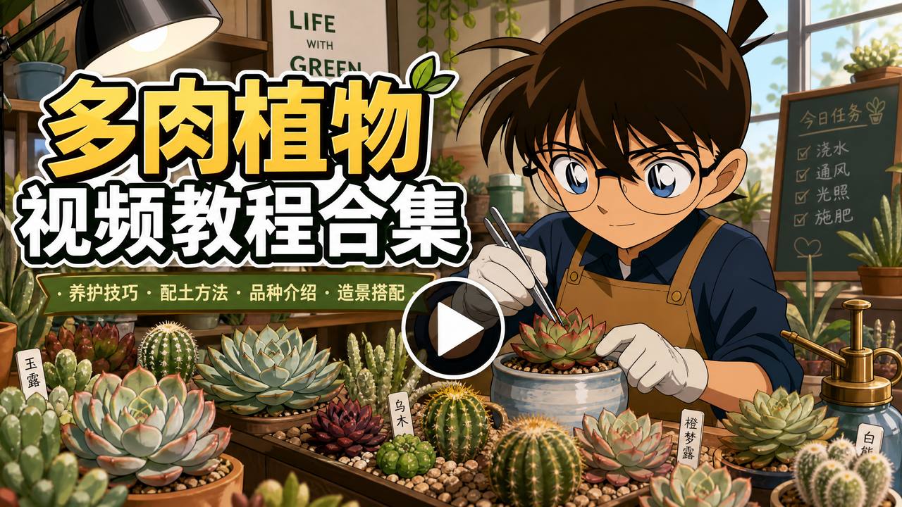 蜜芽多肉植物视频教程合集